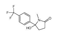 5-hydroxy-1-methyl-5-[4-(trifluoromethyl)phenyl]pyrrolidin-2-one Structure