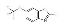 2-氯-6-三氟甲基磺酰基-苯并噻唑结构式