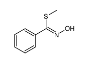 Benzenecarboximidothioic acid, N-hydroxy-, methyl ester Structure