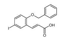 2-Propenoic acid, 3-[5-iodo-2-(phenylmethoxy)phenyl]结构式