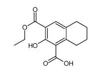 3-(Ethoxycarbonyl)-2-hydroxy-5,6,7,8-tetrahydro-1-naphthoic acid结构式