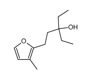 3-Ethyl-1-(3-methyl-2-furyl)-3-pentanol Structure
