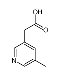 2-(5-甲基吡啶-3-基)乙酸结构式