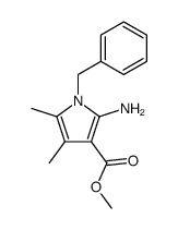 methyl 2-amino-4,5-dimethyl-1-phenylmethylpyrrole-3-carboxylate Structure