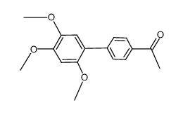 4-acetyl-2',4',5'-trimethoxybiphenyl结构式