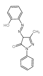 2,4-dihydro-4-[(2-hydroxyphenyl)azo]-5-methyl-2-phenyl-3H-pyrazol-3-one结构式