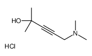5-(dimethylamino)-2-methylpent-3-yn-2-ol,hydrochloride结构式