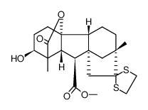 Gibberellin-C-methylester-dithioethylenketal Structure
