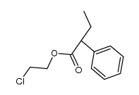 (+/-)-2-phenyl-butyric acid-(2-chloro-ethyl ester)结构式