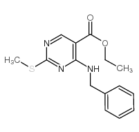 4-(苄基氨基)-2-(甲基硫代)嘧啶-5-羧酸乙酯结构式
