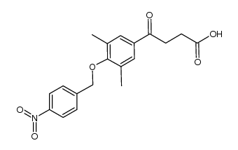 4-(3,5-dimethyl-4-((4-nitrobenzyl)oxy)phenyl)-4-oxobutanoic acid Structure