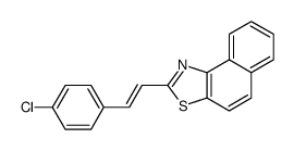 2-[2-(4-chlorophenyl)ethenyl]benzo[e][1,3]benzothiazole Structure