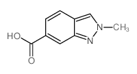 2-甲基-2H-吲唑-6-羧酸结构式