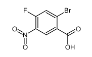 2-溴-4-氟-5-硝基苯甲酸结构式
