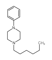 1-己基-4-苯基哌嗪结构式