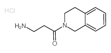 3-Amino-1-[3,4-dihydro-2(1H)-isoquinolinyl]-1-propanone hydrochloride Structure