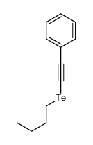 2-butyltellanylethynylbenzene Structure