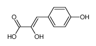 2-hydroxy-3-(4-hydroxyphenyl)acrylic acid Structure