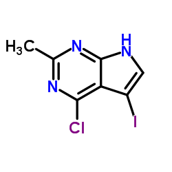 4-Chloro-5-iodo-2-methyl-7H-pyrrolo[2,3-d]pyrimidine picture