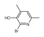 2-bromo-4,6-dimethyl-3-pyridinol structure