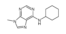 N-cyclohexyl-9-methylpurin-6-amine Structure