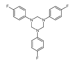 1,3,5-tris(4-fluorophenyl)-1,3,5-triazinane结构式