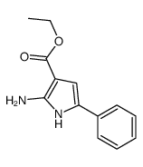 2-氨基-5-苯基-1H-吡咯-3-羧酸乙酯结构式