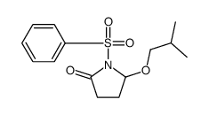 1-(benzenesulfonyl)-5-(2-methylpropoxy)pyrrolidin-2-one Structure