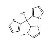 (1-methyl-1H-imidazol-2-yl)di(thiophen-2-yl)methanol结构式