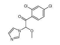 Ethanone,1-(2,4-dichlorophenyl)-2-(1H-imidazol-1-yl)-2-methoxy- Structure