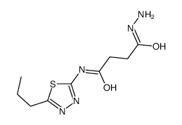 4-hydrazinyl-4-oxo-N-(5-propyl-1,3,4-thiadiazol-2-yl)butanamide结构式
