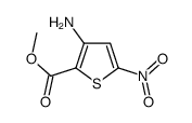 3-氨基-5-硝基-2-噻吩羧酸甲酯结构式