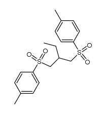 2-ethyl-1,3-di-p-toluenesulfonylpropane结构式