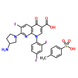 甲苯磺酸妥苏沙星(T 3262)结构式