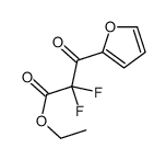2-Furanpropanoic acid, alpha,alpha-difluoro-beta-oxo-, ethyl ester (9CI) Structure