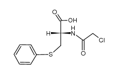 (S)-2-(2-chloroacetamido)-3-(phenylthio)propanoic acid结构式