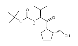 N-(N-Boc-L-valyl)-L-prolinol Structure