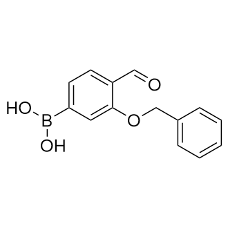 (3-(苄氧基)-4-甲酰基苯基)硼酸结构式