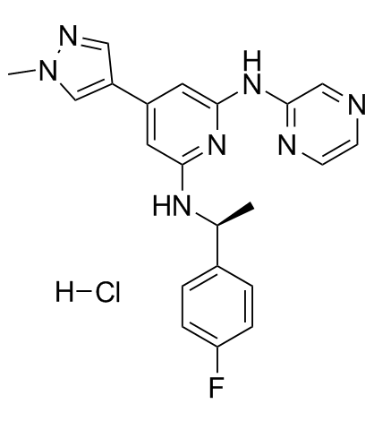 Ilginatinib hydrochloride structure