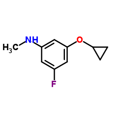 3-Cyclopropoxy-5-fluoro-N-methylaniline structure