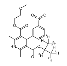 Nimodipine-d7 structure