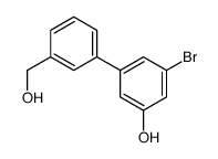 3-bromo-5-[3-(hydroxymethyl)phenyl]phenol结构式
