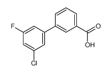 3-(3-chloro-5-fluorophenyl)benzoic acid Structure