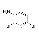 2,6-Dibromo-4-methylpyridin-3-amine structure