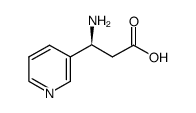 (S)-3-氨基-3-(吡啶-3-基)丙酸结构式