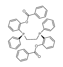(RP,RP)-1,2-bis[(2-benzoyloxyphenyl)(phenyl)phosphino]ethane结构式
