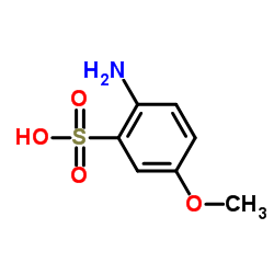 对氨基苯甲醚-3-磺酸结构式