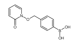 4-(((2-oxopyridin-1(2H)-yl)oxy)methyl)phenylboronic acid结构式