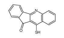 5,10-dihydro-10-mercapto-11H-indeno(1,2-b)quinolin-11-one结构式