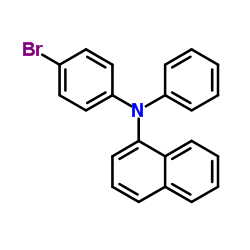 N-(4-溴苯基)-N-苯基-1-萘胺结构式